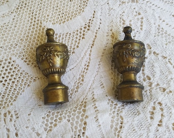 Vintage, Victorian, Chic, Set of Finials, Lamp Finials, Brass Decorative,Lamp Toppers