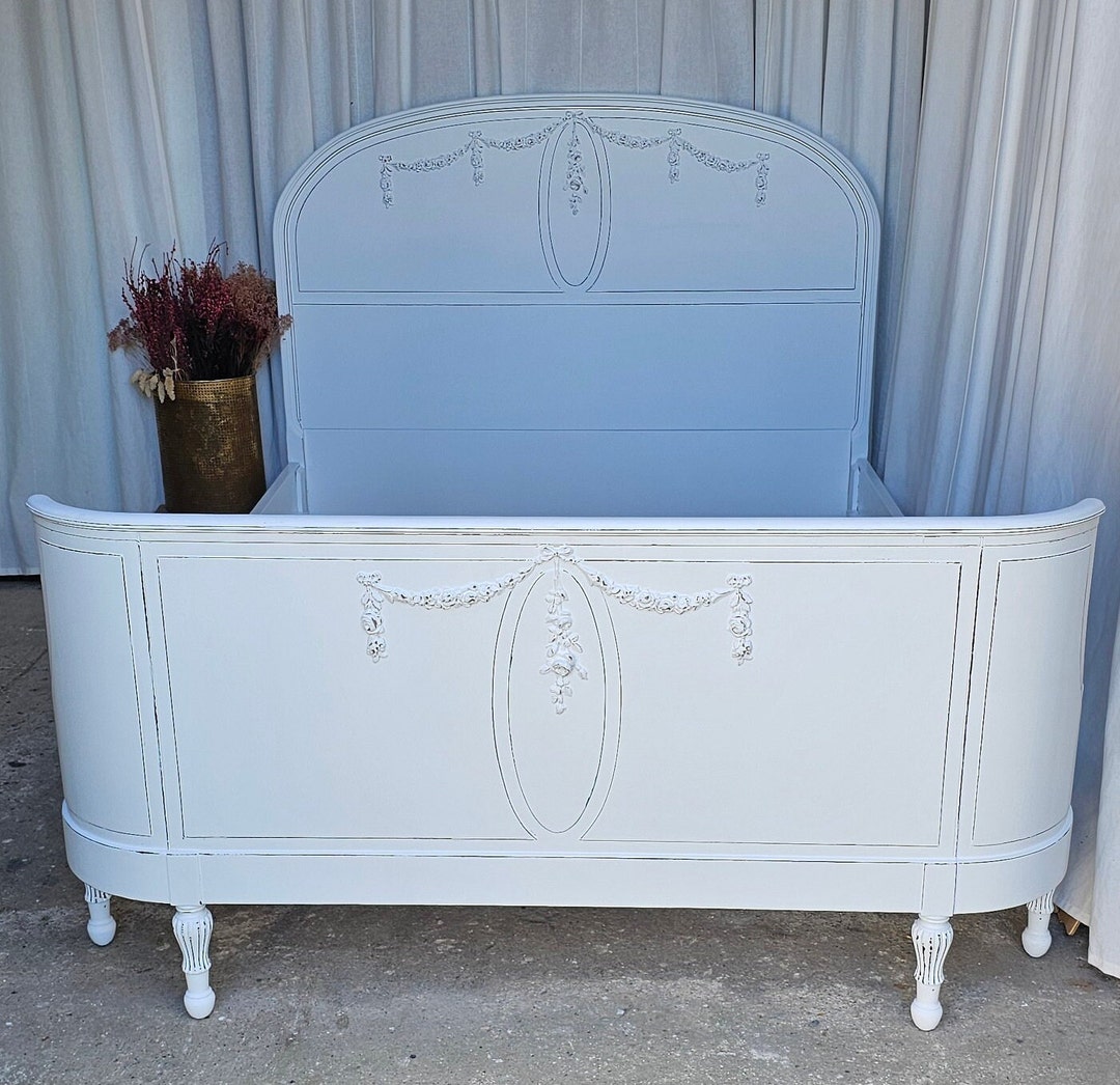 Vintage Full Bed Frame, Circa 1930's, Parisian Style Bed , Vintage Bed Frame - Etsy