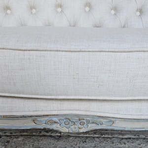 Vintage French Style Settee, Love Seat, Circa 1930s, Newly Reupholstered, image 10