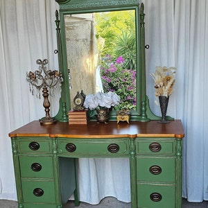 green emerald velvet dress Green Stag Dressing Table/Desk  Upcite