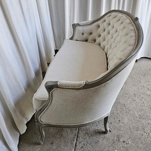 Vintage French Style Settee, Love Seat, Circa 1930s, Newly Reupholstered, image 7