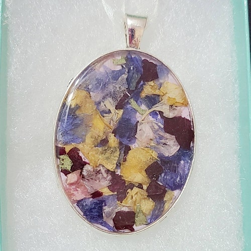 Funeral Flowers Jewelry Dried Flower Earrings Memorial Etsy