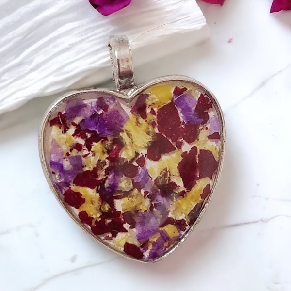 Dried Flower Pendant Etsy