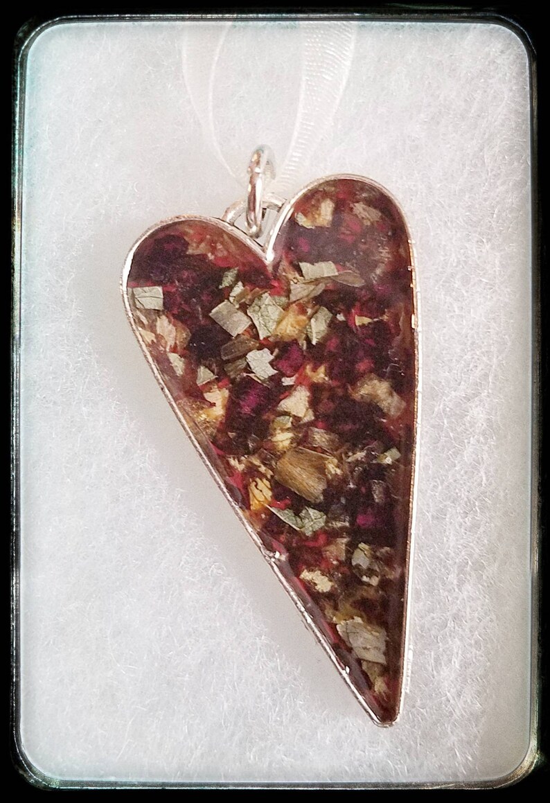 Dried Flower Keepsake Pendant Memorial Jewelry Keepsake Etsy