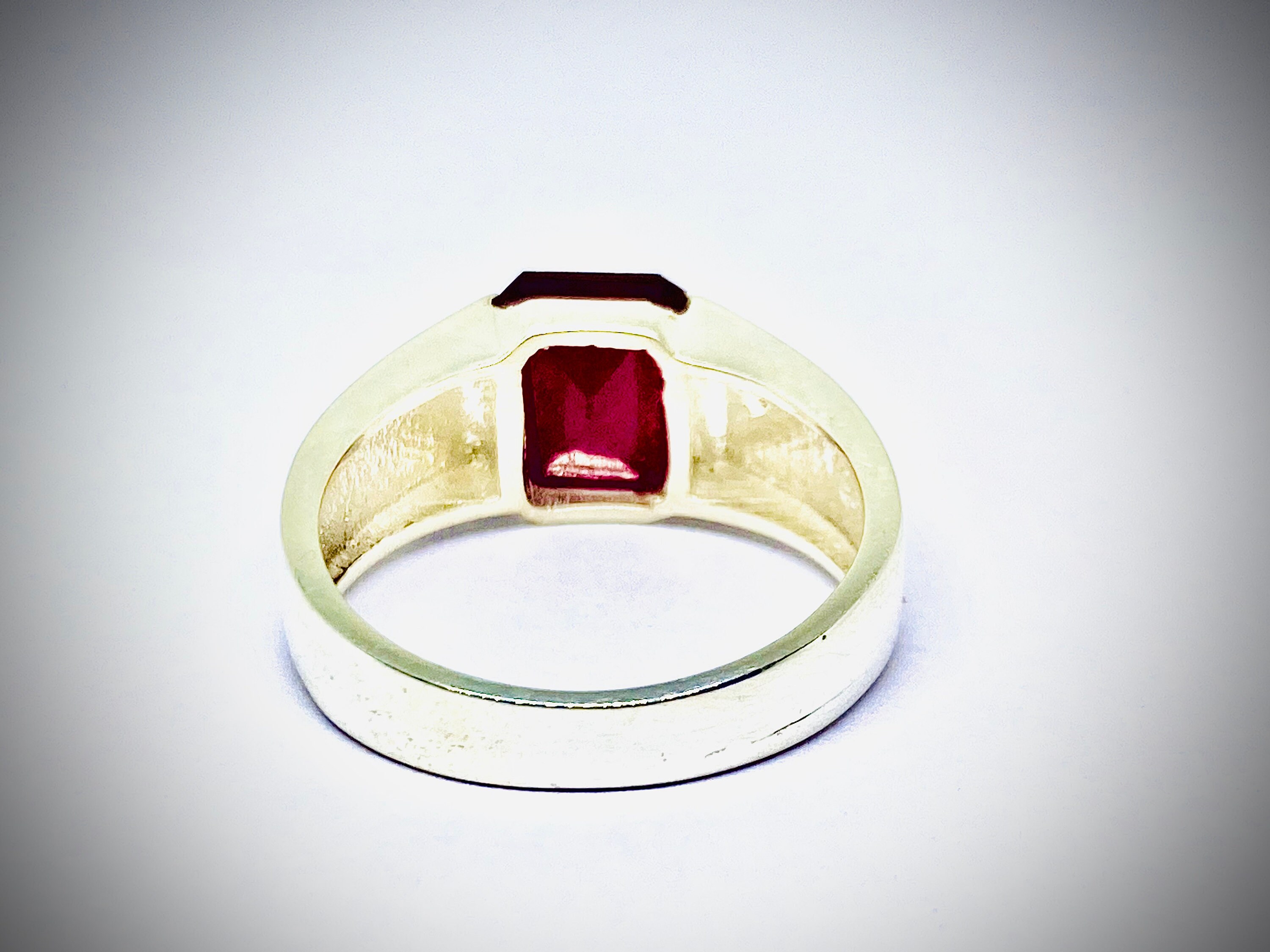 Natural Ruby Men Ring in 925 Sterling Hallmarked Silver - Etsy UK
