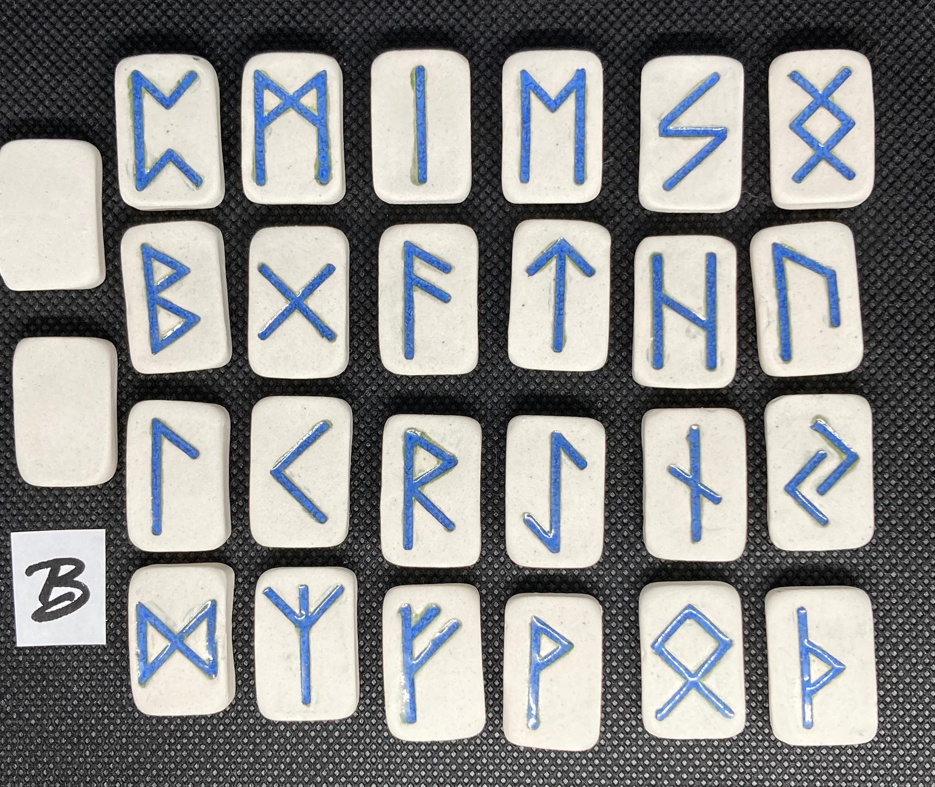 Runic Tile Set Porcelain Rune Tiles - Etsy