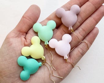 Magic Mouse Balloon Earrings | Magic Mouse Earrings | Disney Stud Earrings | Handmade Earrings