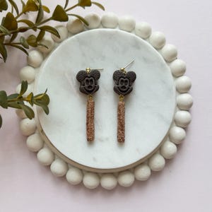 Park Snack Dangle Earrings | Magic Castle | Churro Earrings | Mickey Ice Cream Sandwich Dangles | Disney Churro Earrings | Handmade Earrings