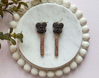 Park Snack Dangle Earrings | Magic Castle | Churro Earrings | Mickey Ice Cream Sandwich Dangles | Disney Churro Earrings | Handmade Earrings