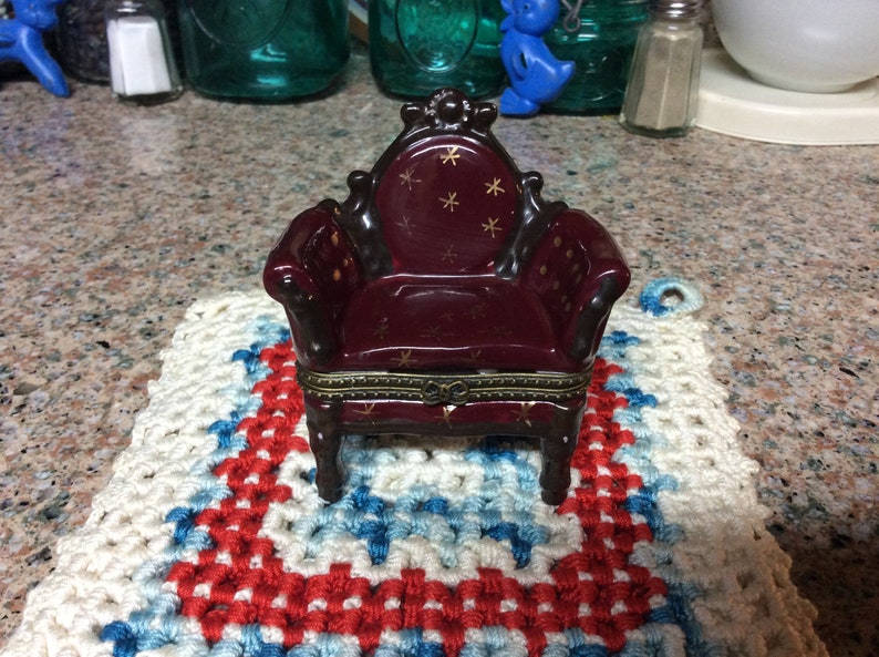 Ceramic Chair Jewelry Holder