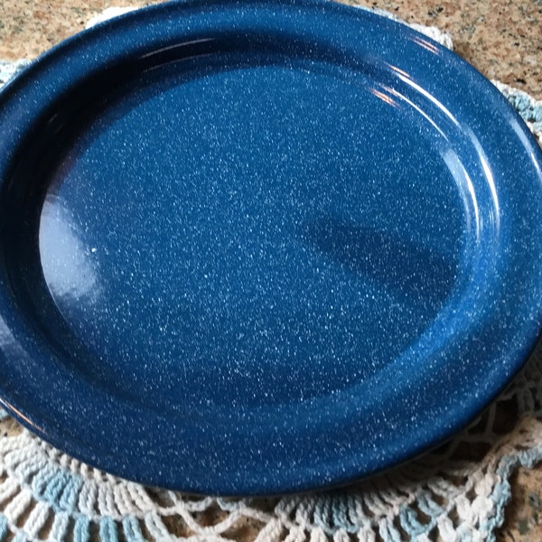 Blue Dinner Plate Etsy
