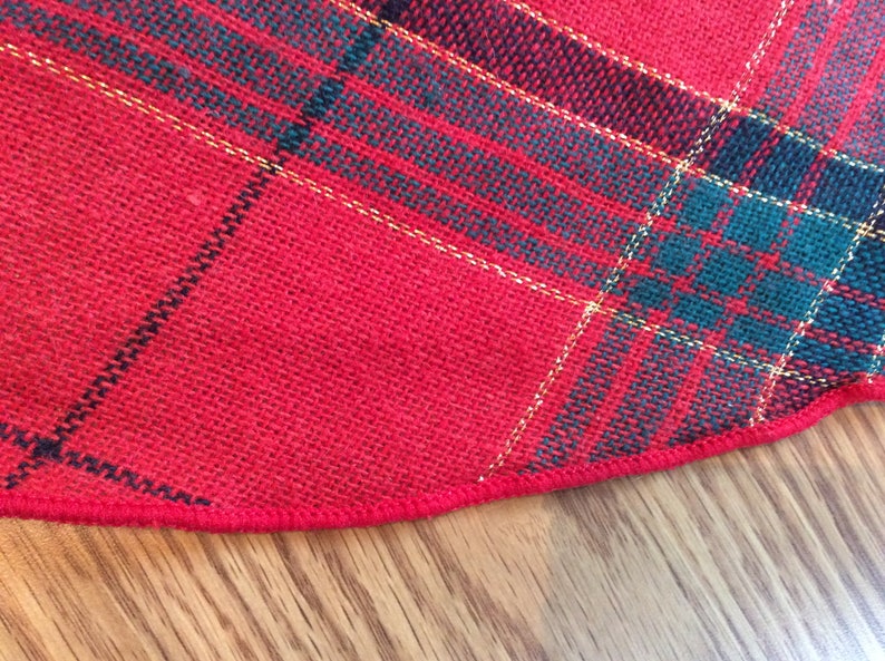 Plaid tablecloth rectangle Christmas