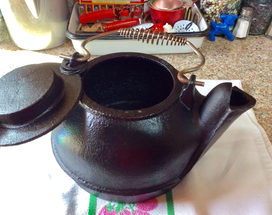 Cast Iron Teapot Etsy
