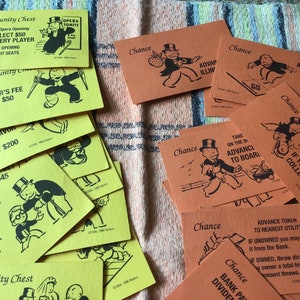Cartes de chance de monopole et de coffre communautaire