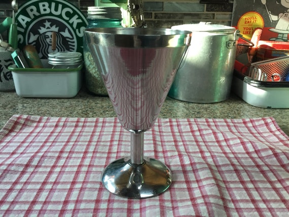 Metal Short Stem Martini Glass 