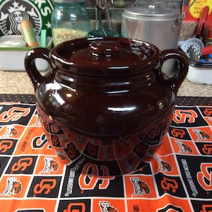 Ceramic Bean Pot with Lid