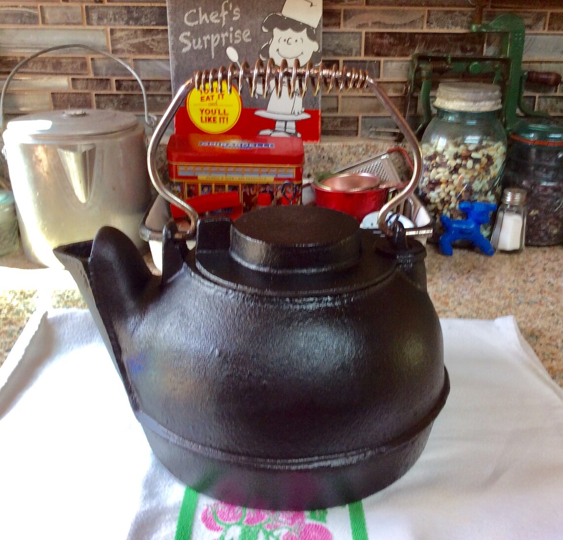 Cast Iron Teapot Etsy