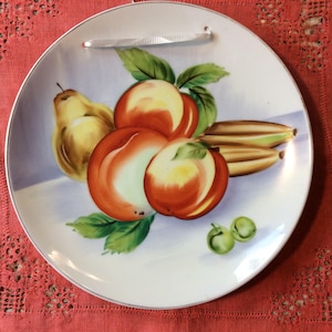 Placa de coleccionista pintada a mano / fruta