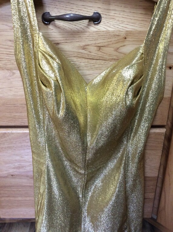 Gold Lam’e Swimsuit