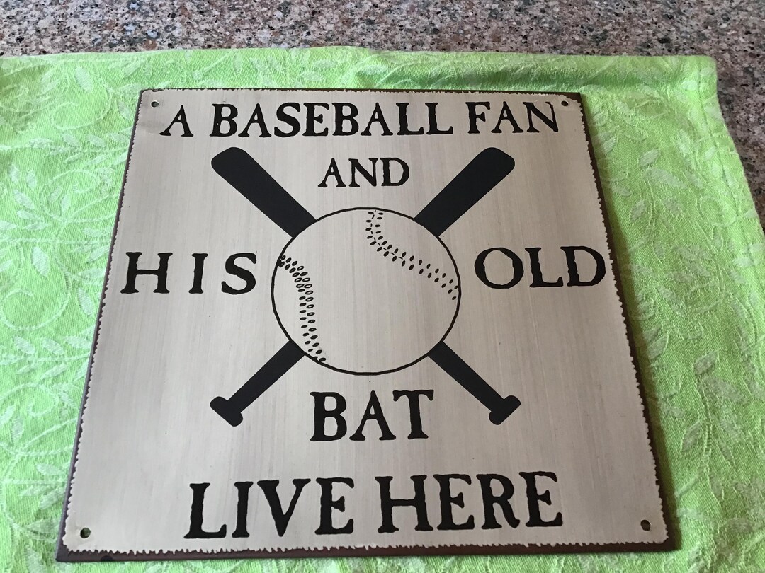 Simple Metal Baseball Sign Metal Baseball Sign - Etsy
