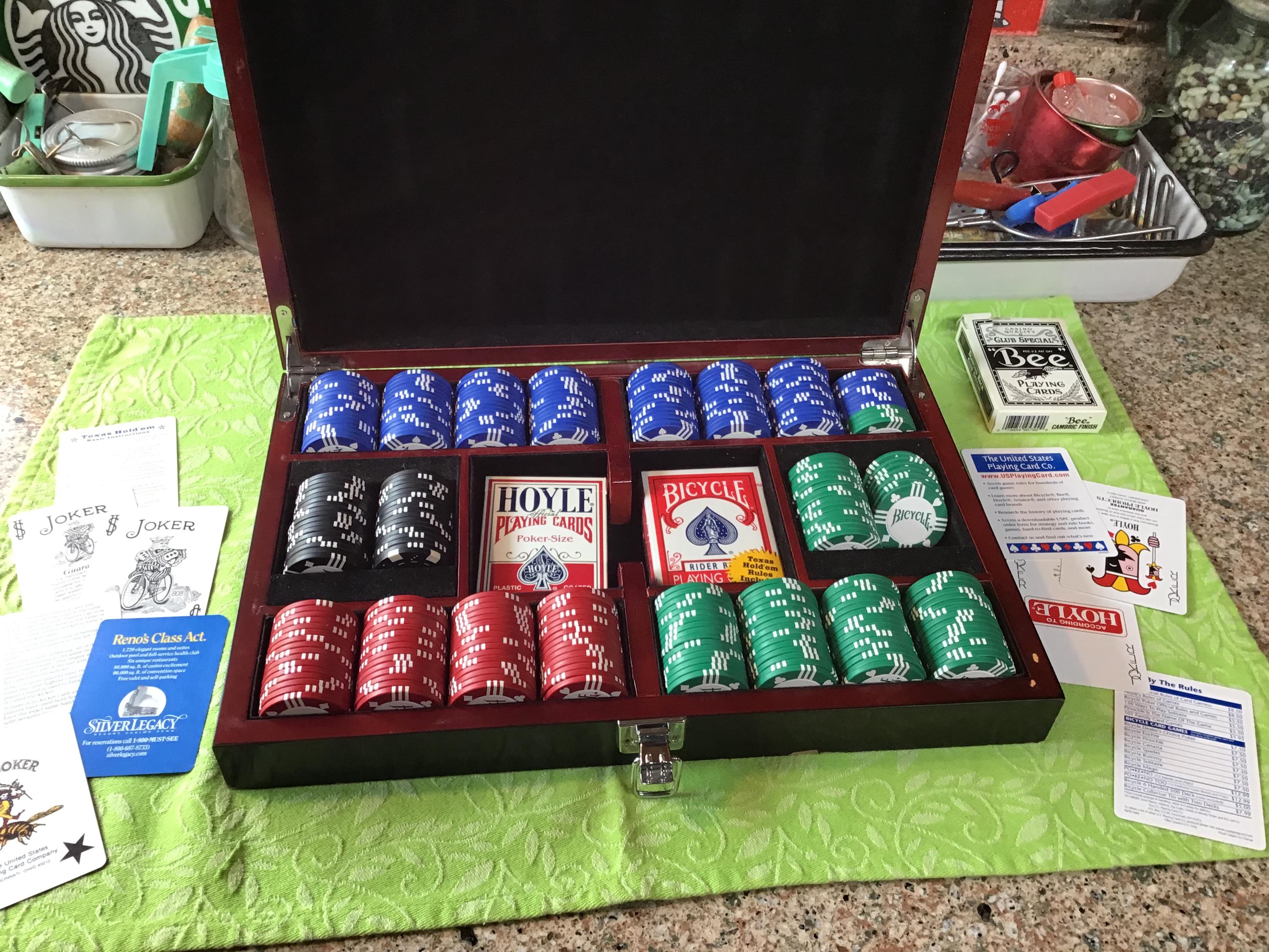 25 Jetons Poker POKEO Dice Vert | ABS 11.5g | Design Sobre Avec Dés | Flexible Sans Valeur
