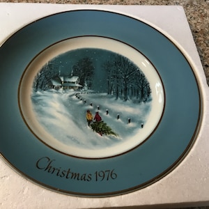 Avon Christmas Plate