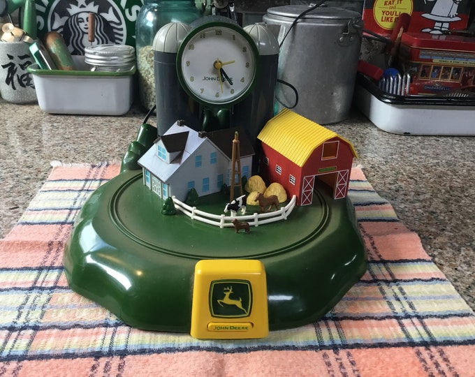 John Deere Farm Clock Etsy
