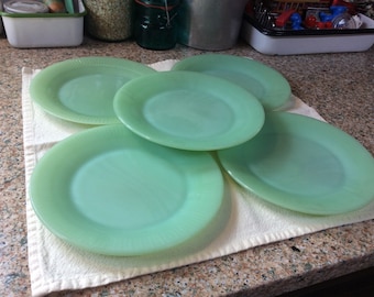 Fire King Jadeite “Jane Ray” Salad/Dessert Plate Fire King Jadeite “Jane Ray” Salad/Dessert Plate