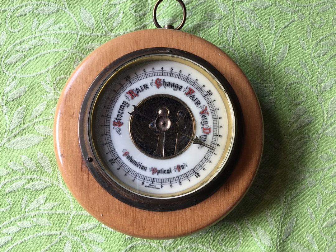Round Barometer/west Germany Etsy