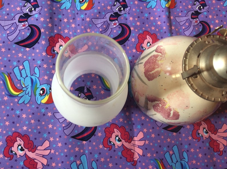 Hurricane Lamp Ceramic /& Glass