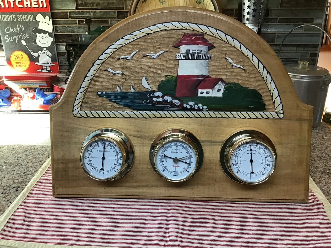 Sunbeam Lighthouse Barometer Etsy