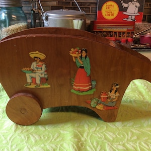 Holz Schubkarren Pflanzer