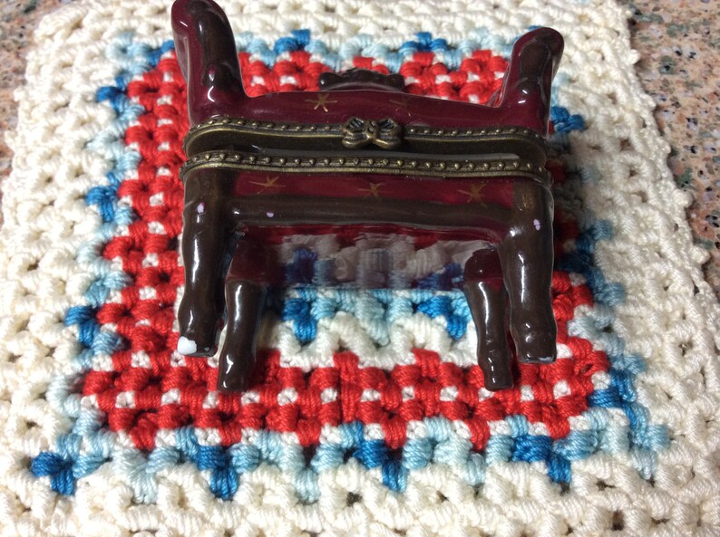 Ceramic Chair Jewelry Holder