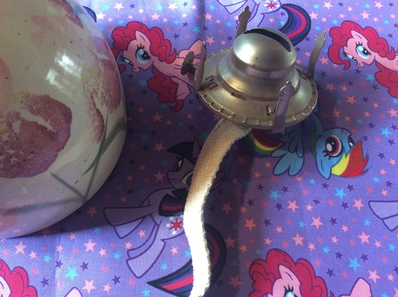 Hurricane Lamp Ceramic /& Glass