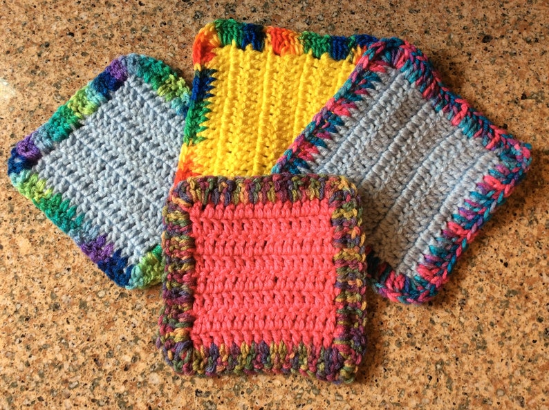 Knitted Hot Pads / Pot Holders Etsy