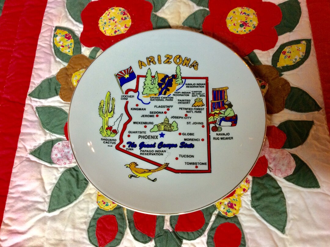 Arizona Collector Plate - Etsy