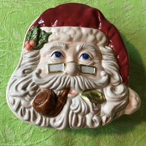 Ceramic Santa Head Dish