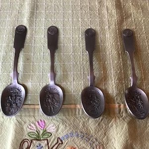 Franklin Mint Pewter State Spoons