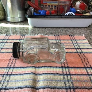 Glass Car Candy Container
