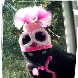 Mützen für Katzen/Eulenmütze für Katzen/Katzenkostüm/Katzenkostüm/Mütze für Katzen/Katzenoutfit/Katzenaccessoires/Katzenkostüm/Häkelmütze