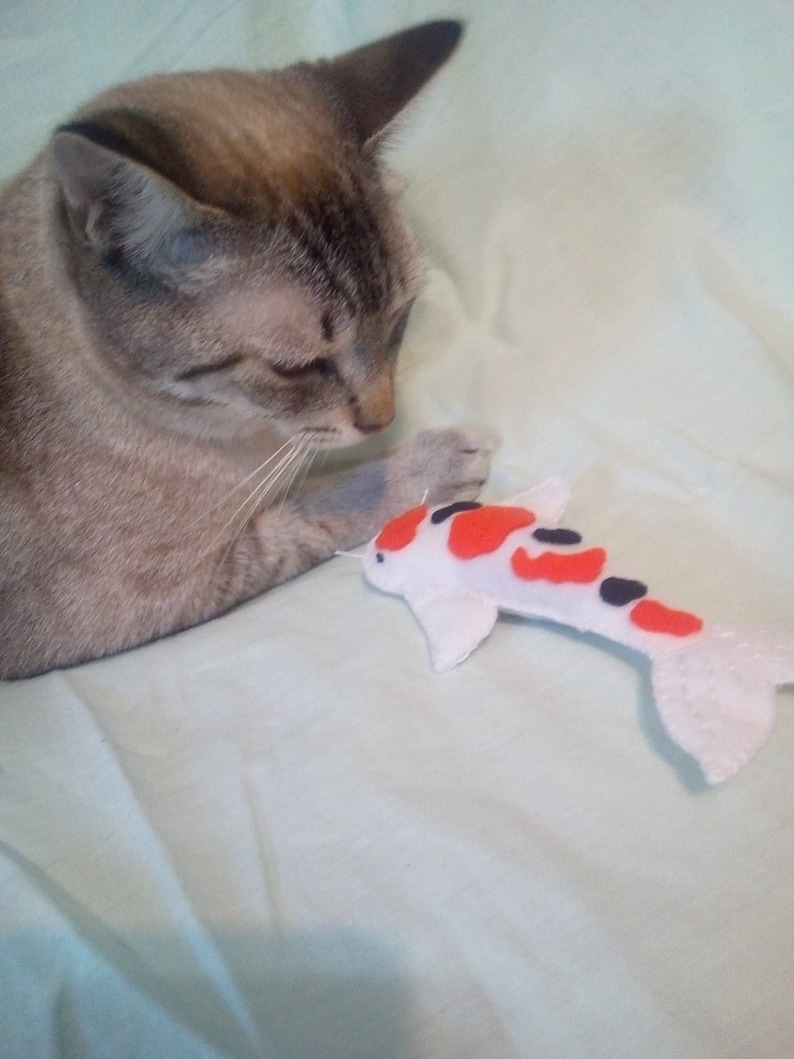 Koi Fish/koi Catnip Toy/felt Koi Fish/koi Cat Toy/catnip Etsy