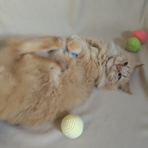 Crochet catnip balls  Catnip balls with bell  Cat toys