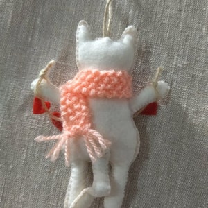 Cat ornament Valentine cat ornament Valentine ornaments Valentine decor image 4