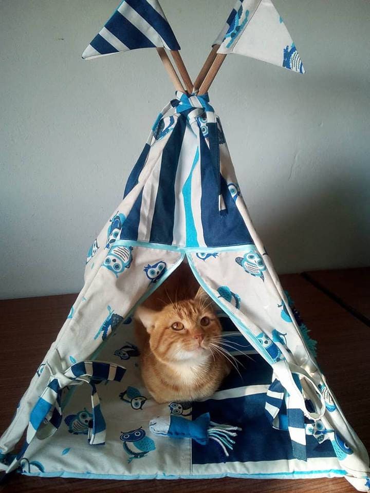 TipiKatze Katze/Hund TipiZeltBett/Hund Katze Bett Etsy