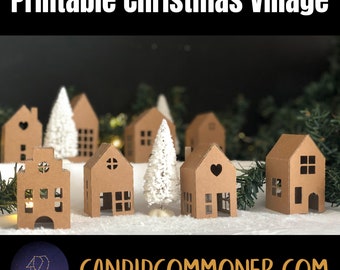 Christmas Village imprimible
