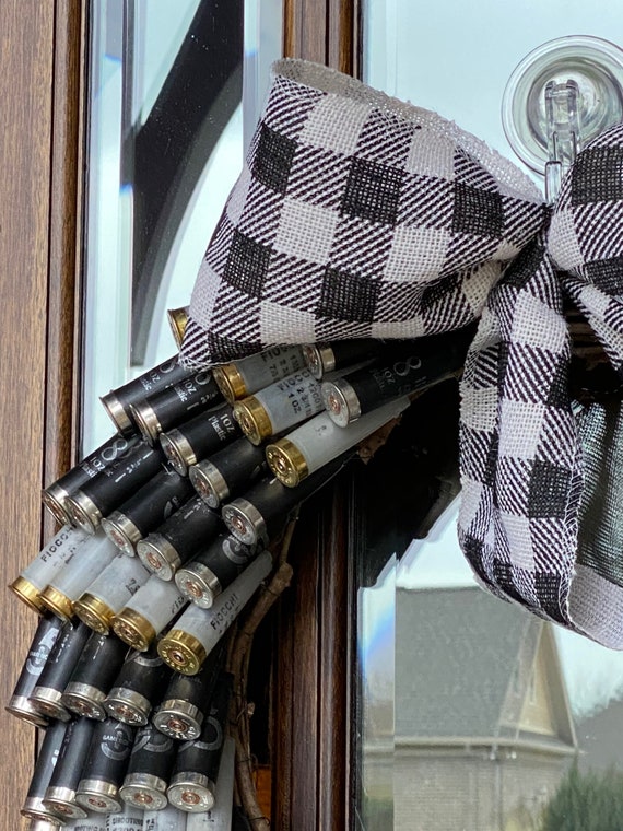 Black and Clear Recycled Shotgun Shell Wreath - Etsy