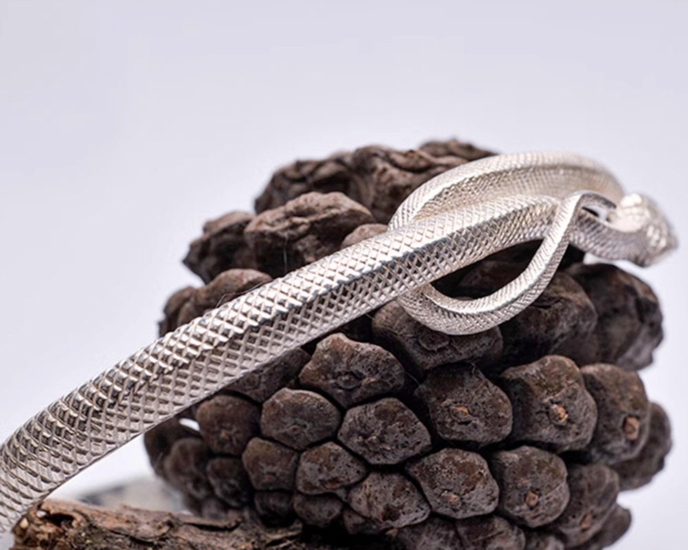 Forest Department 925 Sterling Silver Lucky Gift Twig C-shaped Men's  Bracelet 2 Colors - Shop COOL & HOT Bracelets - Pinkoi
