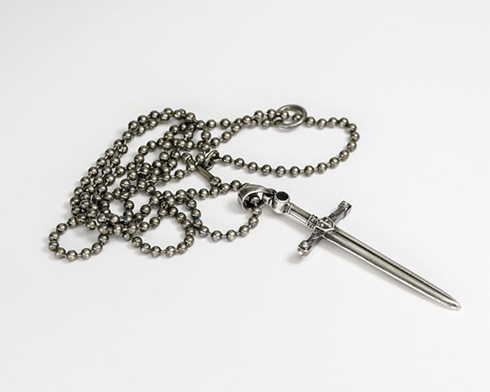 Sterling Silver Sword Pendant For Men Silver Dagger Pendant