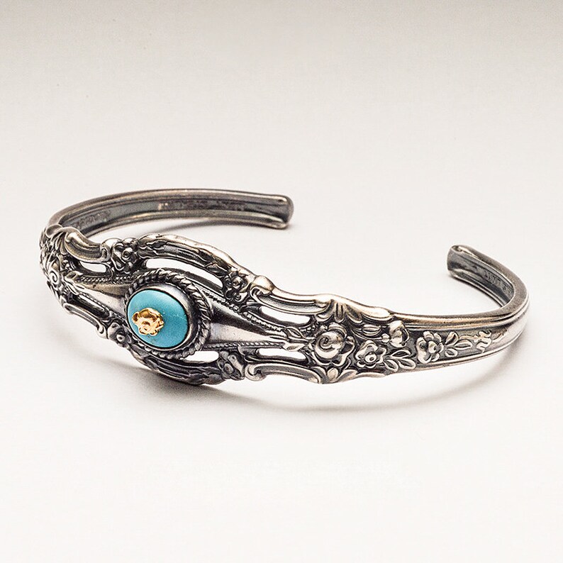 Spoon Cuff Bracelet Silver Spoon Bangle Silverware Etsy