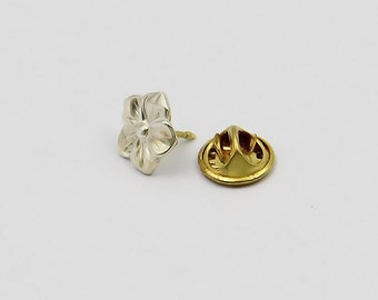 Sakura Collar Pin | Flower Collar Pin | Silver Cherry Blossom | Cherry Flower Charm | 5 Petal Silver Flower | Sakura Jewelry | Gift for Her